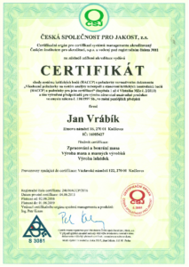 Certifikát